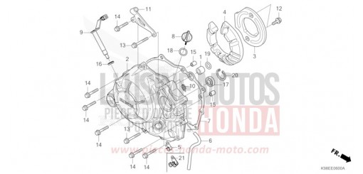 RIGHT CRANKCASE COVER CBF125NAM de 2021